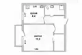 Mieszkanie 1 pokój 35 m² Brześć, Białoruś