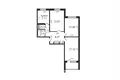 3 bedroom apartment 63 m² Minsk, Belarus