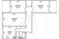 Appartement 3 chambres 67 m² Muchaviecki sielski Saviet, Bélarus