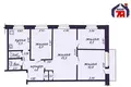 4 room apartment 57 m² Sluck, Belarus