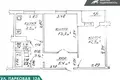2 room apartment 47 m² Cysc, Belarus