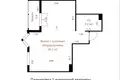 1 room apartment 43 m² Minsk, Belarus