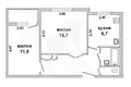Квартира 2 комнаты 47 м² Мухавецкий сельский Совет, Беларусь