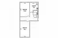 Apartamento 2 habitaciones 47 m² Muchaviecki sielski Saviet, Belarús