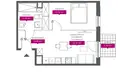 Apartamento 2 habitaciones 40 m² Lodz, Polonia