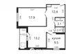 2 bedroom apartment 61 m² Minsk, Belarus