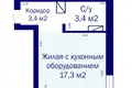 1 room apartment 24 m² Minsk, Belarus