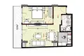 2 bedroom apartment 59 m² Batumi, Georgia