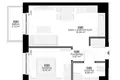 2 room apartment 36 m² Rokitki, Poland