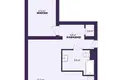 Wohnung 2 zimmer 49 m² Minsk, Belarus