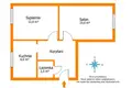 Wohnung 2 zimmer 44 m² Lodz, Polen