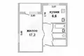 Квартира 1 комната 33 м² Видомля, Беларусь
