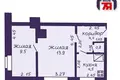 Wohnung 2 zimmer 33 m² Starobin, Belarus