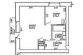 1 room apartment 31 m² Minsk, Belarus