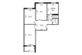 3 bedroom apartment 67 m² Minsk, Belarus