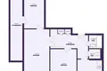 Apartamento 3 habitaciones 72 m² Saligorsk, Belarús