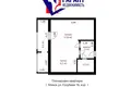 1 room apartment 39 m² Minsk, Belarus