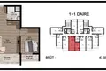1 bedroom apartment 47 m² Mezitli, Turkey