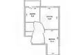Apartamento 2 habitaciones 53 m² Muchaviecki sielski Saviet, Belarús