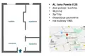 2 room apartment 39 m² Warsaw, Poland