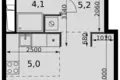 Estudio 1 habitación 29 m² Moscú, Rusia