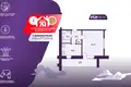 1 room apartment 28 m² Salihorsk, Belarus