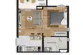 Mieszkanie 1 pokój 36 m² Sakhu, Tajlandia