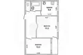 2 room apartment 47 m² Muchaviecki sielski Saviet, Belarus