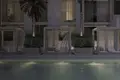 Complexe résidentiel New complex of furnished apartments Concept 7 with swimming pools and a wellness center close to Palm Jumeirah, JVC, Dubai, UAE