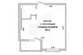 Квартира 1 комната 35 м² Брест, Беларусь