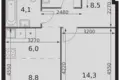 Appartement 2 chambres 46 m² Moscou, Russie