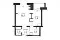 Apartamento 1 habitación 40 m² Minsk, Belarús