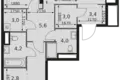 Appartement 3 chambres 82 m² Moscou, Russie