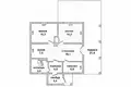 Casa 73 m² Carnaucycki sielski Saviet, Belarús