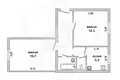 2 room apartment 47 m² Brest, Belarus