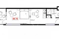 Квартира 1 комната 39 м² Батуми, Грузия