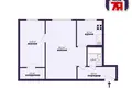 Appartement 2 chambres 46 m² Minsk, Bélarus
