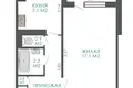 Mieszkanie 1 pokój 35 m² Mińsk, Białoruś