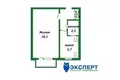 1 room apartment 30 m² Minsk, Belarus