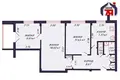 3 room apartment 60 m² Minsk, Belarus