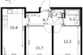 Apartamento 2 habitaciones 51 m² Leninsky District, Rusia