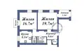 Apartamento 2 habitaciones 62 m² Baránavichi, Belarús