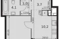Apartamento 1 habitación 36 m² Moscú, Rusia