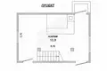 Haus 16 m² Telminski sielski Saviet, Belarus