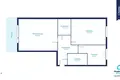 Mieszkanie 2 pokoi 51 m² Warszawa, Polska