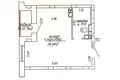 Wohnung 1 zimmer 33 m² Minsk, Belarus