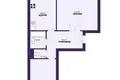 Apartamento 2 habitaciones 57 m² Saligorsk, Belarús