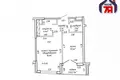 2 room apartment 45 m² Minsk, Belarus