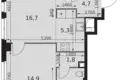 Apartamento 2 habitaciones 52 m² Moscú, Rusia