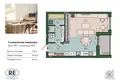 Kawalerka 1 pokój 41 m² Królewiec, Rosja